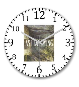 As I Lay Dying Duvar Saati Bombeli Gercek Cam
