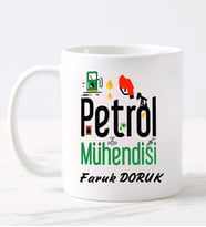 Petrol Mühendisi  Kupa (Beyaz)
