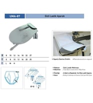 Gizli Lastik Tek Katlama Aparatı 10x12/ UMA-87