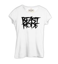 Bodybuilding - Beast Mode Beyaz Kadın Tshirt