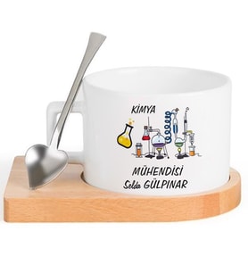 Kimya Mühendisi  FİNCAN Seti (Beyaz)