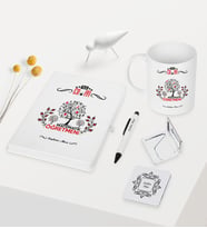 BK Gift Kişiye Özel Yılın En İyi Matematik Öğretmeni Temalı Beyaz Defter Kalem Kupa Ayna Seti