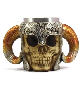 Boynuzlu Viking Kuru Kafa Kupa