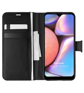 Microsonic Samsung Galaxy A10s Kılıf Delux Leather Wallet Siyah