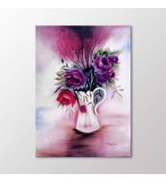 Arty Tablo Sürahide Güller Tablo (Karışık)