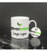Diyetisyene Hediye Kupa Bardak ve Anahtarlık Set 001