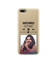 Barış Manço Mp3 Tasarımlı Süper Şeffaf Silikon Telefon Kılıfı Huawei Honor 7s-Y5