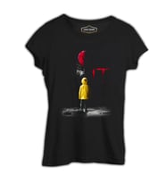 IT - Pennywise Siyah Kadın Tshirt
