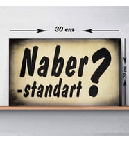 Naber -Standart Baskılı Vintage Tablo