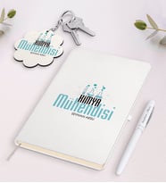 BK Gift Kişiye Özel Kimya Mühendisi Beyaz Defter Kalem Ve Anahtarlık Hediye Seti-1 (Model 1)