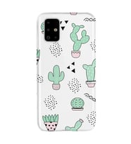 Kılıfland Samsung Galaxy A51 Kılıf Silikon Resimli Kapak Cactus Pattern Stok 901