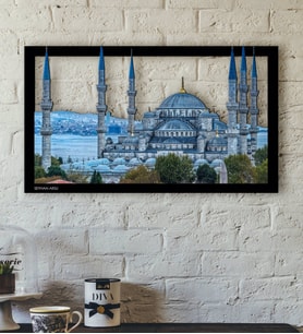 BK Gift Kişiye Özel İstanbul Sultan Ahmet Camii Temalı 3D Ahşap Tablo-2