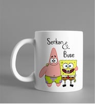 Kişiye Özel Sünger Bob & Patrick Kupası