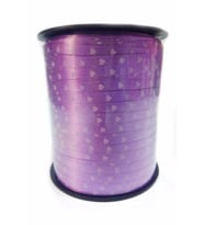 Beyaz Kalpli Mor Renkli Rafya Balon İpi  5mm x 200 mt