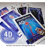 Vücudumuz 4D Canlanıyor Artırılmış Gerçeklik Kartları