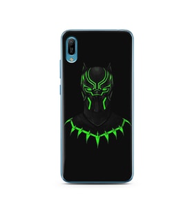 Black Panter Tasarım Süper Şeffaf Silikon Telefon Kılıfı Huawei Y6 2019