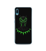 Black Panter Tasarım Süper Şeffaf Silikon Telefon Kılıfı Huawei Y6 2019