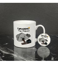 Madenci Kupa Bardak ve Anahtarlık Set