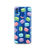 Macaron Tasarımlı Süper Şeffaf Silikon Telefon Kılıfı Huawei Honor 10 Lite