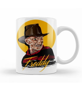 Freddy Krueger  Freddy Moon Kupa Bardak Porselen