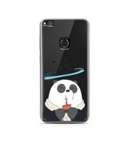 Panda Tasarımlı Süper Şeffaf Silikon Telefon Kılıfı Huawei P9 Lite (2017)     