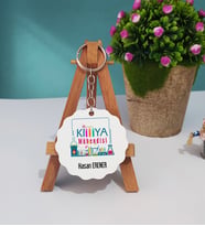 Kimya Mühendisi Ahşap Anahtarlık