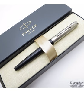 Parker Jotter Metal Siyah Dolma Kalem  İsme Özel Kalem  Hediyelik Kalem