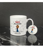 Savcı Kupa Bardak ve Anahtarlık Set 002