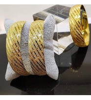 1.5 Cm Bilezik Kuyumcu Model Altın Kaplama 1 Adet