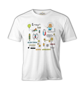 Fizik - Enerji Beyaz Erkek Tshirt