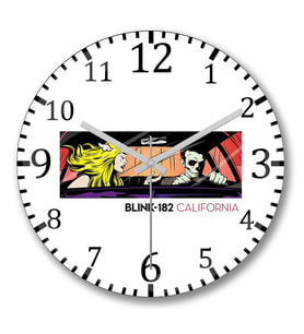 Blink-182 Duvar Saati Bombeli Gercek Cam-Recovered