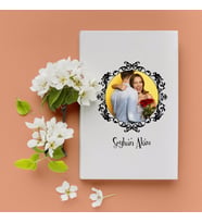 BK Gift Kişiye Özel Hediye Fotoğraflı Çerçeveli Beyaz Defter - 11