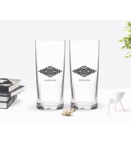 BK Gift Kişiye Özel Renkli Baskılı İsimli İkili Rakı Bardağı Seti-111 (Beyaz)