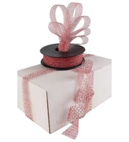 Fileli Kanaviçe Simli Kurdela 20mt 2cm (Kırmızı)