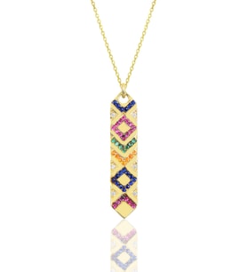 Söğütlü Silver Gümüş gold kilim kolye