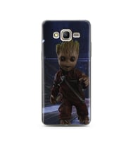 Baby Groot Tasarım Süper Şeffaf Silikon Telefon Kılıfı Samsung Grand Prime