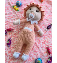 Amigurumi Oyun Arkadaşı Bayram Şekeri (Krem)