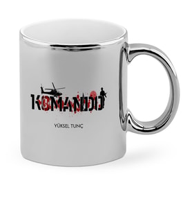 BK Gift Kişiye Özel Mesleki Komando Asker Krom Kupa Bardak  2