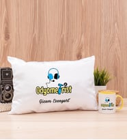 Odyometrist Dikdörtgen Yastık ve Sarı Kupa Bardak