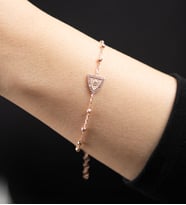 Mode Silver Toplu rose gold bileklik