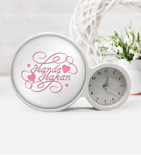 BK Gift Kişiye Özel Sevgililer Günü Saatli Sihirli Led Ayna Çerçeve 5