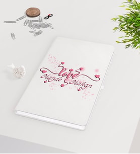 BK Gift Kişiye Özel Sevgililer Günü Beyaz Defter-14