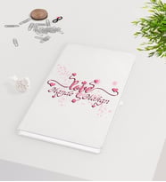BK Gift Kişiye Özel Sevgililer Günü Beyaz Defter-14