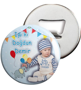 Balonlu Filli Konsept Açacaklı Magnet Kişiye Özel