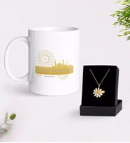 BK Gift Kişiye Özel Din Kültürü Ve Ahlak Bilgisi Öğretmeni Beyaz Kupa ve Papatya Kolye Hediye Seti-5 (Model 1)
