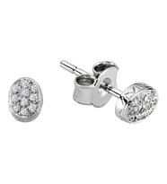 Sirius Pırlanta Taşlı Küçük Oval Küpe 0705E0018