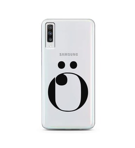 Samsung A70 Harf Tasarımlı Telefon Kılıfı Ö-Harfi 