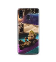 Baby Groot Tasarım Süper Şeffaf Silikon Telefon Kılıfı Samsung A30