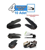 Geseus Ayakkabı Rampası Ayakkabı Düzenleyici Organızer-10Ad-Yükseklik Ayarlı