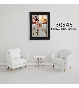 Dekoratif 30x45 4'lü Kolaj Çerçeve